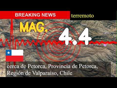 😱🚨 Terremoto Hoy: ¡Justo Ahora! Magnitud 4,4 Cerca De Petorca, Provincia De Petorca, Región De Valpa