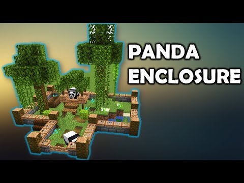IceFyre Gaming - How To Build a Panda Enclosure - Minecraft 1.16
