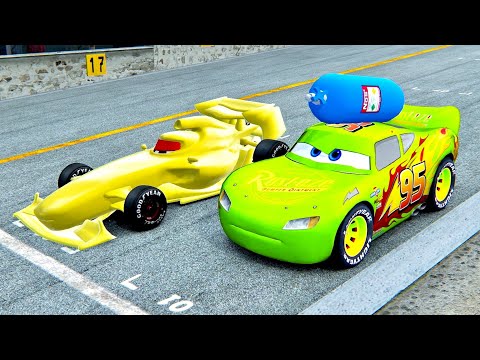Lightning McQueen NOS Edition vs Francesco Bernoulli Gold Edition - Drag Race 10 KM