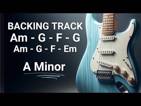 Rock Ballad Guitar Backing Track in A Minor | 63 BPM