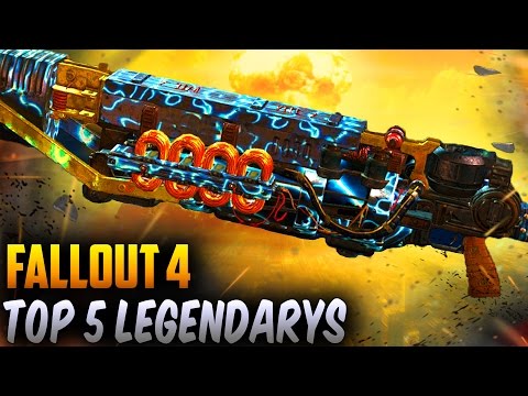Fallout 4 Best Weapons - TOP 5 Overpowered Best Rare Legendary Weapons!