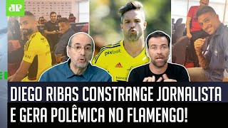 ‘Gente, isso que o Diego Ribas fez foi…’: Provocação a jornalista gera debate sobre o Flamengo