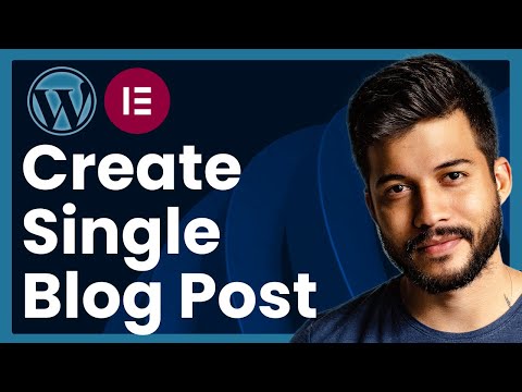 How To Create Single Blog Post In Elementor And Save It As A Template (Step-by-Step Tutorial)
