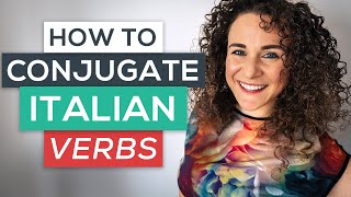 How to Conjugate Italian Verbs in 3 Steps 🇮🇹 FREE PDF [Italian for Beginners]