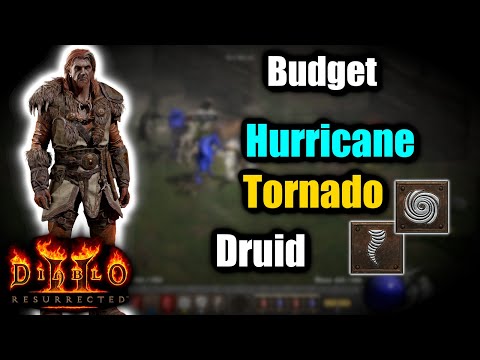 Budget Wind Druid - Cold and Physical Damage with Hurricane and Tornado - Diablo 2 Resurrected
