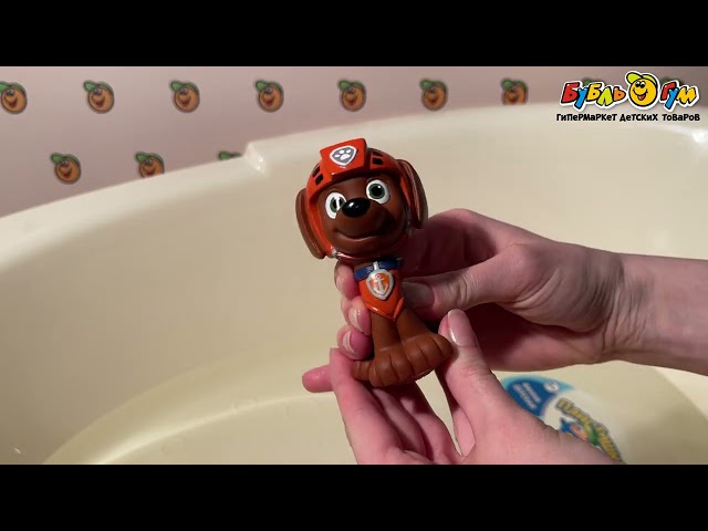 Игрушка для ванны Щенячий патруль Зума 1шт - видео