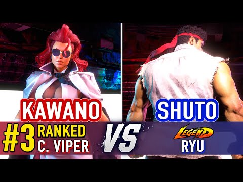 SF6 🤜 Kawano (#3 Ranked C. Viper) vs Shuto (Ryu) 🤛 Street Fighter 6 High Level Gameplay