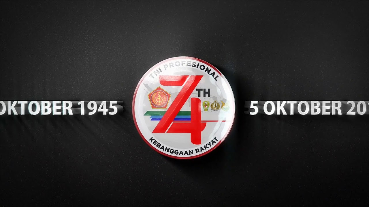 LOGO dan TEMA HUT TNI ke 74 tahun 2019
