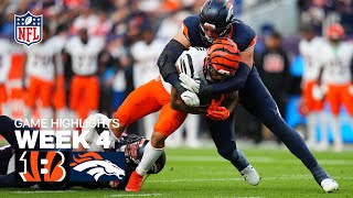 Cincinnati Bengals vs Denver Broncos Game Highlights | 2025 NFL Season Week 4