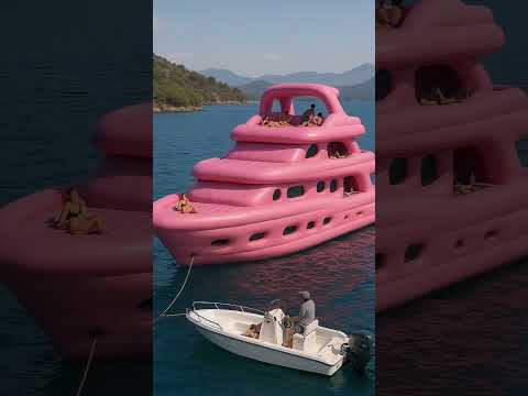 Luxury just got portable  Blow it up, float out, flex hard  #yacht