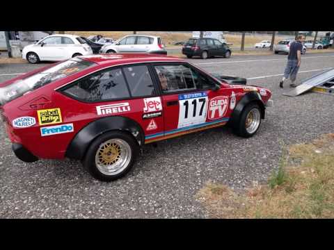 Alfetta Turbodelta - verifiche - Rally Circuito di Cremona 2016