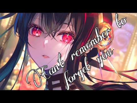 Shakira - Can't Remember to Forget You ft. Rihanna (Nightcore) (Lyrics)