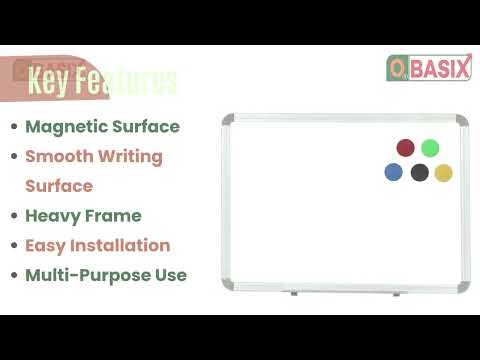 Obasix swb90120 superior series non magnetic whiteboard (3x4...