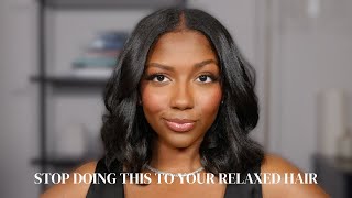 Stop Doing This to Your Relaxed Hair! | Niara Alexis