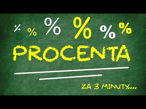 Procenta za 3 minuty.