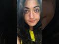 Shorts Tollywood Actress Rashmika Mandanna Without Makeup Face