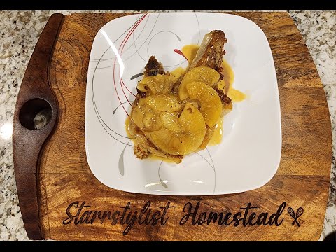 Normandy Pork chops with an apple-flavored cream sauce