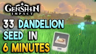 Dandelion Seed Locations - Fast and Efficient - Ascension Materials -【Genshin Impact】