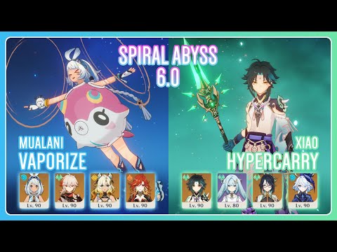 C2 Mualani Vaporize & C6 Xiao Hypercarry | Spiral Abyss 6.0 | Genshin Impact