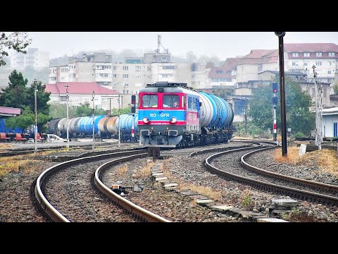 GFR freight train in the fog-Marfar în ceață-Oradea EST 29.09.2020