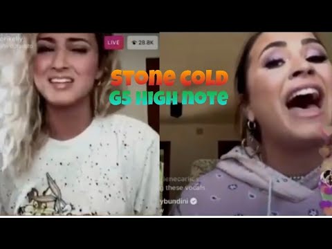 Demi Lovato and Tori Kelly Sing "Stone cold" live with G5 High Note
