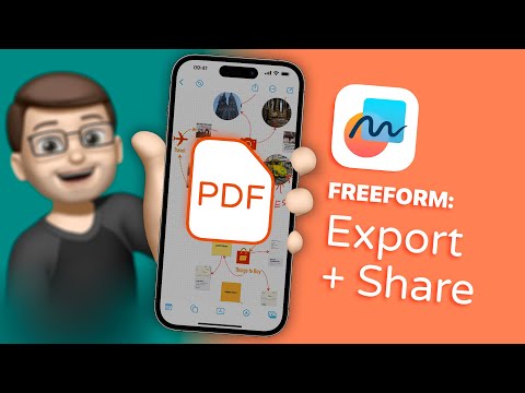 Freeform: How to Export and Share a Board as a PDF  |  Complete Guide for iPhone (9/9)