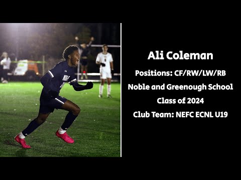 Ali Coleman - NEFC ECNL U19 - Spring 23' Highlights