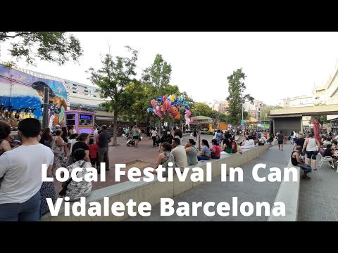 Walking Trip In a Local Annual Festival Can Vidalet Hospitalet de Llobregat Barcelona Spain 🇪🇸