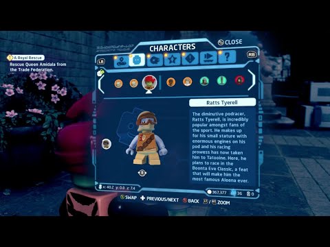 Ratts Tyerell GAMEPLAY - LEGO Star Wars: The Skywalker Saga