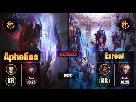 Ruler APHELIOS (ADC) [Conqueror] VS EZREAL - Grandmaster KR Patch 10.25