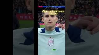 Other national anthems vs Italy’s national anthem 🔥 💀 #football #footballplayer #euro2024 #italia