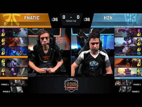 FNC vs H2K game 1 highlights | Regional Qualifier Day 3 | EU LCS Summer Split | Fnatic vs H2K