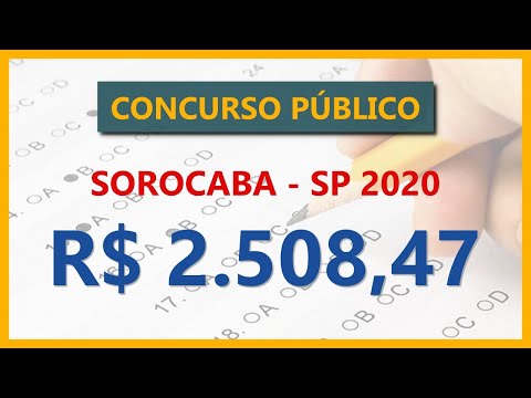 Edital Concurso Público Sorocaba SP 2020 - Apostila Para Auxiliar de Educação
