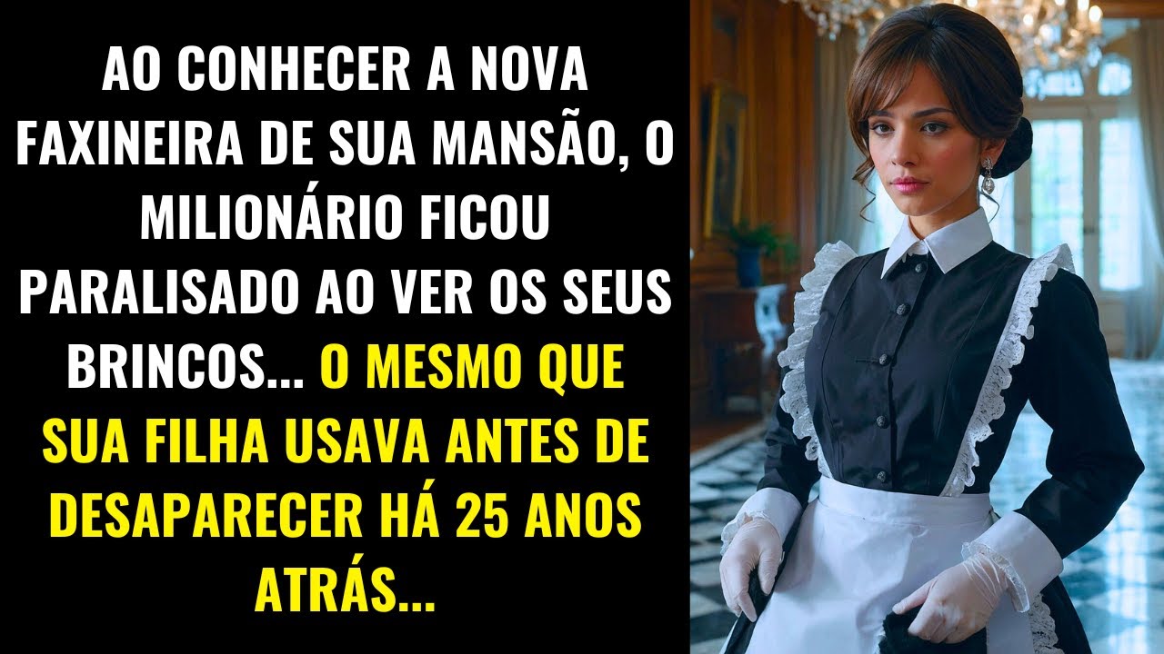 AO VER OS BRINCOS DA NOVA FAXINEIRA, O MILIONÁRIO LEMBROU-SE DA FILHA PERDIDA HÁ 25 ANOS...