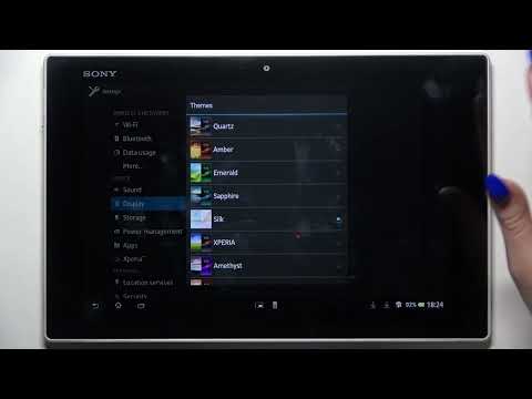 How to Change Device Theme on Sony Xperia Tablet Z - Add New Theme