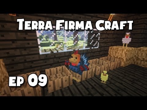 TerraFirmaCraft - #9 - Cooping Chickens and Making Leather