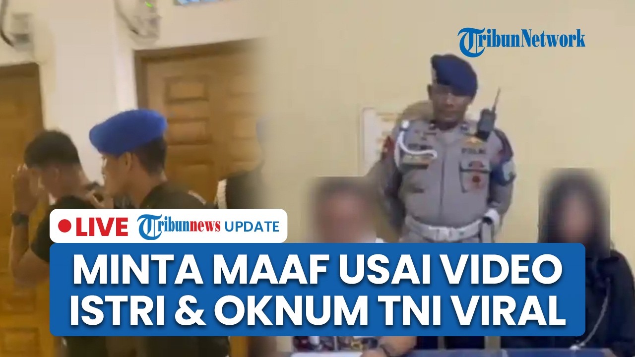 LIVE: Anggota Brimob Polda Sultra Minta Maaf usai Video Penggerebekan Istri dan Oknum TNI Viral