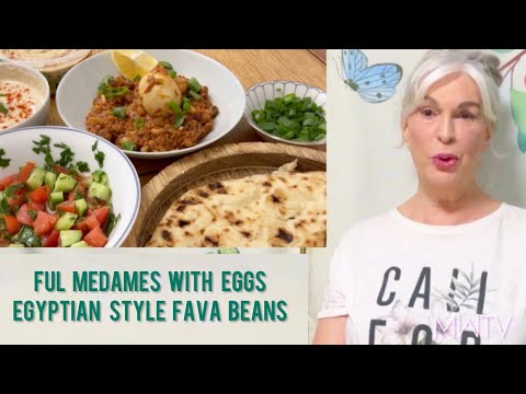 Ful Medames with Eggs - Egyptian Style Fava Beans
