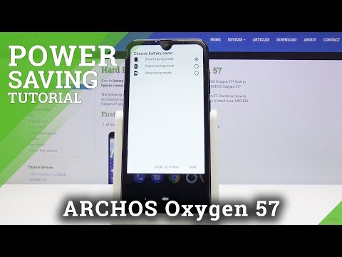 How to Extend Battery Life in Archos Oxygen 57 - Power Saving Mode