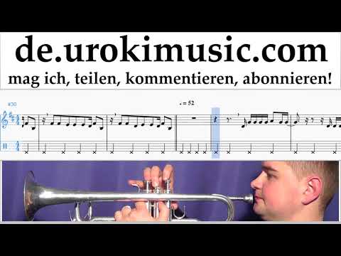 Trompetenunterricht Shakira - Me Enamoré Noten Lernen Teil#2 um-i995