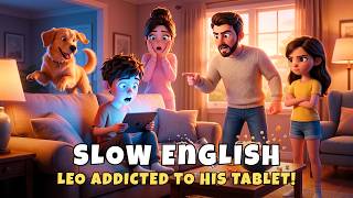 Leo Can't Stop Playing! | Easy English Listening Story for Beginners (A1-A2 Level)