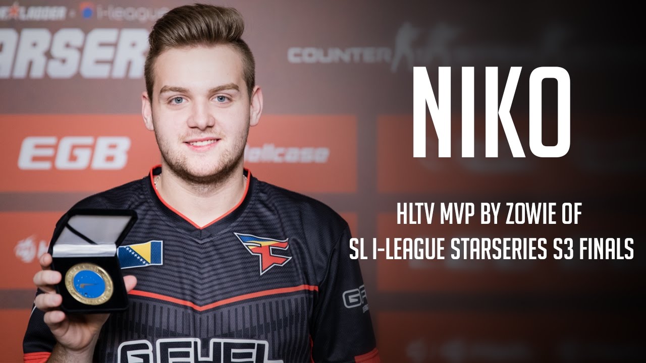 NiKo - HLTV MVP by ZOWIE of SL i-League StarSeries S3 Finals