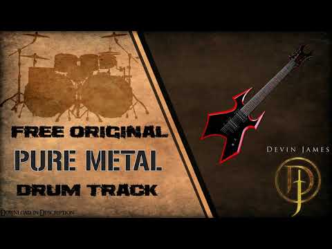 Pure Metal Styled Free Original Drum Track - 138 BPM (FREE WAV & MIDI DOWNLOAD)