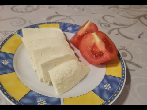 I made cow's milk cheese. Recipe from Transylvania.