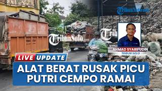 Alat Berat Rusak, Antrean Truk Sampah di TPA Putri Cempo Solo Mengular Sampai Permukiman Warga