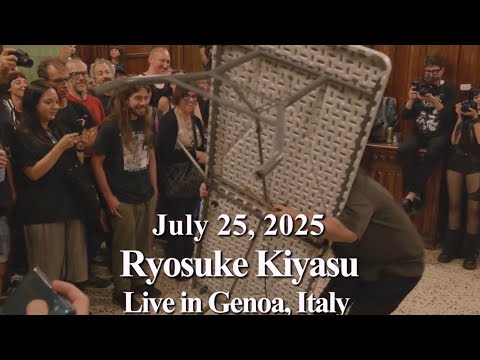 [Highlights] July 25, 2025 @RyosukeKiyasu snare drum solo show in Genoa, Italy