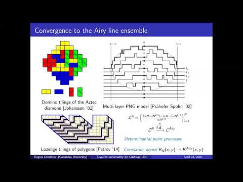 Evgeni Dimitrov (Columbia) -- Towards universality for Gibbsian line ensembles