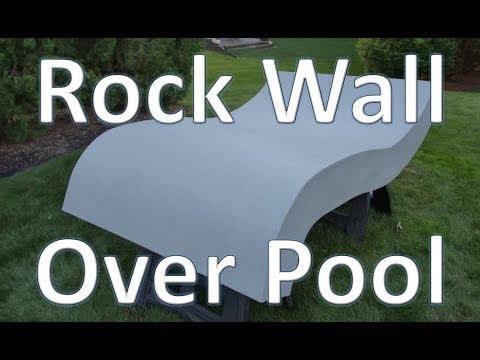 Rock Wall Over Pool Build, Part 2