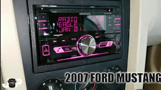 2007 Ford mustang radio removal/kenwood install