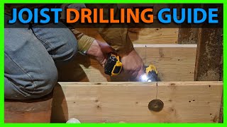 How To Drill Holes Through Floor Joists